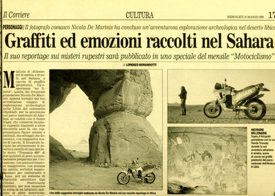 Il Corriere - Graffiti Ed Emozioni Raccolti Nel Sahara (Libia) cultura