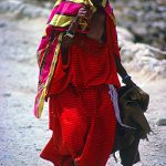 Tunisia. Una donna Berbera nei pressi di Matmata